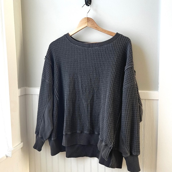 American Eagle Pullover oversized Waffle knit - Picture 1 of 5